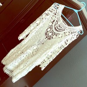 Lace swim suit cover up/ dress